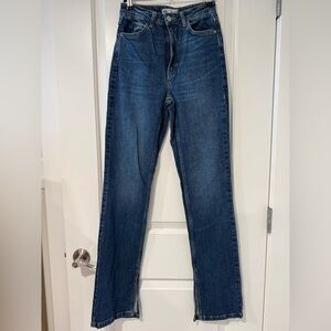 Zara Bootcut Jeans w/ Slit High Waisted Size 34/2